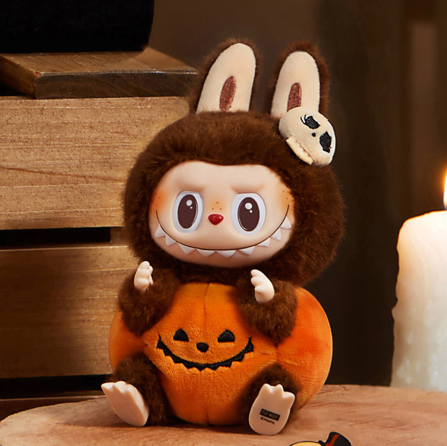 Happy Halloween Party Series-Sitting Pumpkin Vinyl Plush Pendant Getlabubu