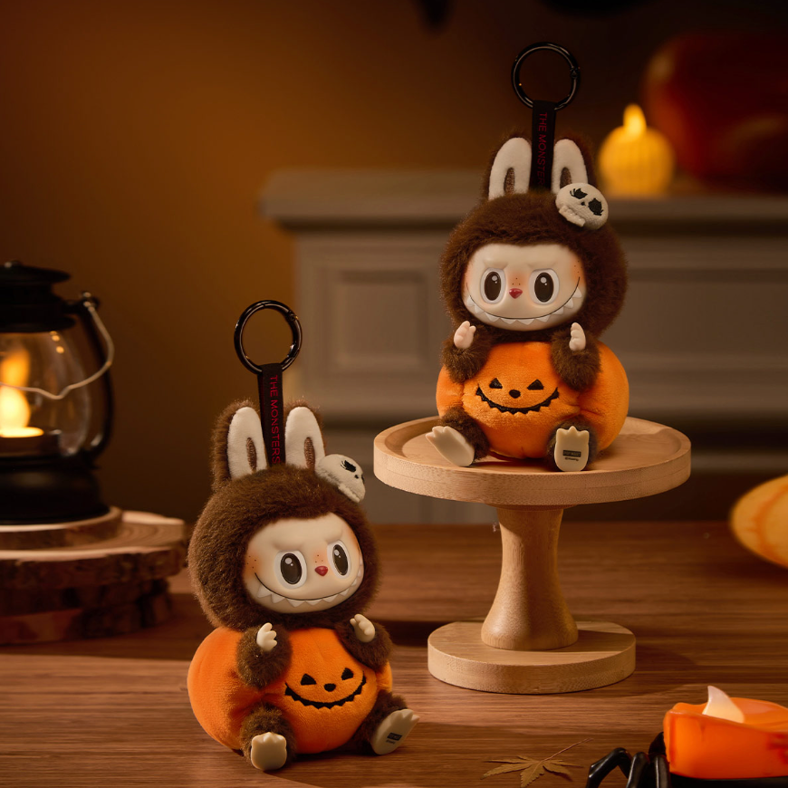 Happy Halloween Party Series-Sitting Pumpkin Vinyl Plush Pendant Getlabubu